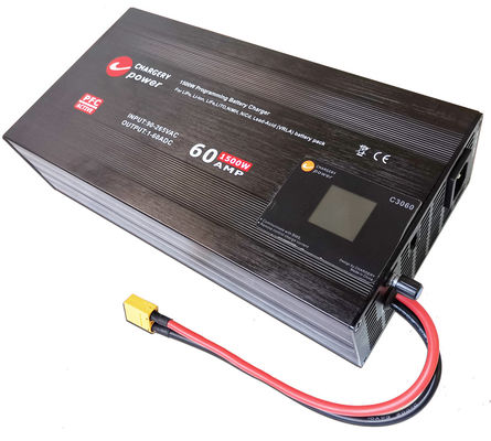 30V 1500W ولتاژ تنظیم شده جریان شارژر باتری آداپتور SMPS 1S 4S 8S 60A