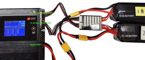 LiFe Pb NMC LiTO Lipo شارژر باتری 1S-12S 40A
