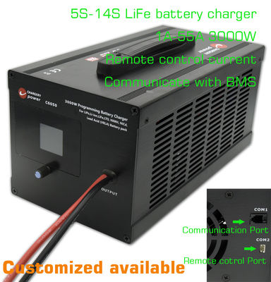 14S LFP لیتیوم Lifepo4 AC به DC شارژر باتری سیستم ذخیره انرژی 51.1V 3000W