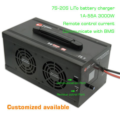 54 ولت 3000 وات لیتیوم LTO لیتو AC تا DC شارژر باتری 7S-20S 1A-55A