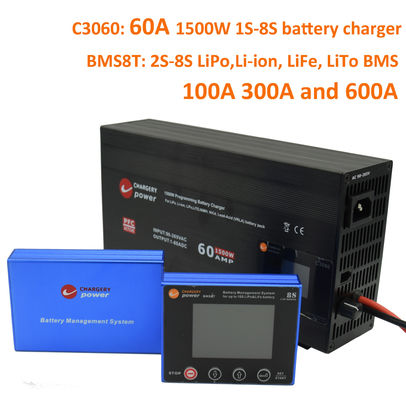OEM NMC Lifepo4 سیستم مدیریت باتری BMS 4S 6S 600A ولتاژ بالا