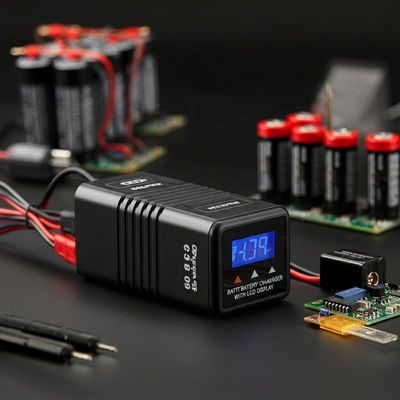 6S 3s 4s لیپو شارژر باتری تخلیه با صفحه نمایش ال سی دی 5W OEM